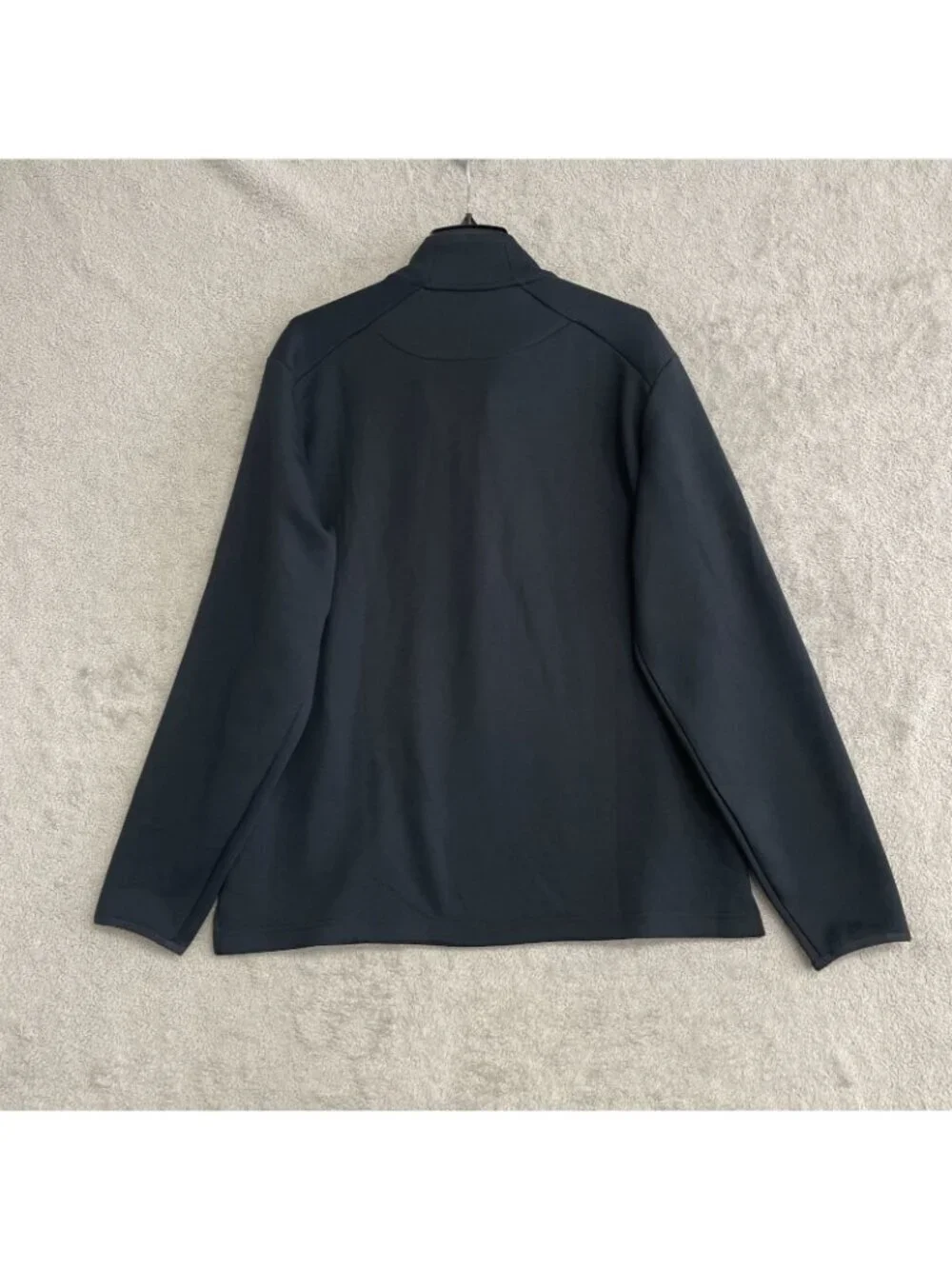 Kirkland Signature Men's L Navy Quarter-Zip Pullover Scuba Sweatshirt  M1000
